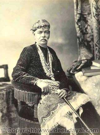 Bansi Raja Girdhari Pershad, Commander of Nizam's irregular forces 02-09-1891